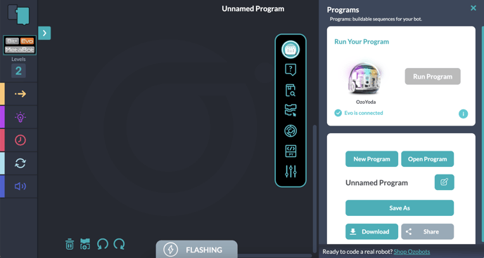 Firmware version Blockly